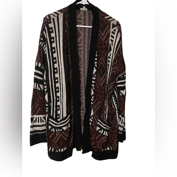 Ecote Sweaters - Ecote Urban Outfitter Open Front Cardigan Women Large Geometric Multicolor comfy